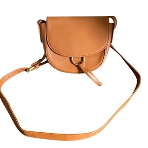 JJ Winters Rachel Zoe Tan Brown Leather Crossbody‎ Bag Small Classic